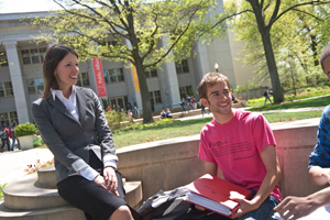 From daily yoga and biking to leading Alternate Break trips abroad, Associate Dean of Students Marianne Huger is not your average dean.