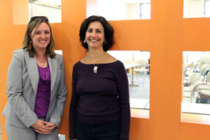 Meg Rego and Marcy Fink Campos of the Center for Community Engagement & Service.
