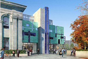 new SOC building, north elevation