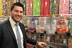 Dan Shorts pictured in the Candy Room