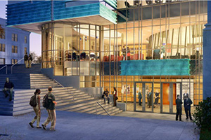 New SOC building, west elevation