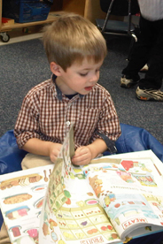 Boy reading