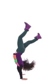 Girl doing a handstand