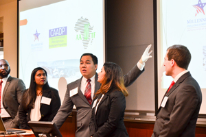 Team presenting at 2016 case competition.