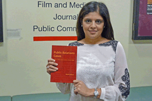 Professor Pallavi Kumar worked on the new book, Public Relations Cases, with colleagues Darrell Hayes and Jerry Hendrix.