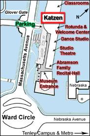 Katzen Arts Center map