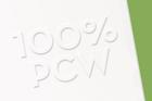 100% post-consumer waste recycled paper