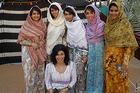 <br />Alia Yunis, SOC/MA ’91, with her students at the Dubai Film Festival.<br />