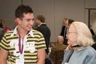 Carol Ravenal and Nick Schmalz at the Scholarship Luncheon, photo by Jeff Watts.