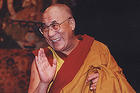 His Holiness the Dalai Lama, pictured here during his visit to AU in 1998, will return to campus in October.  Photo by: Hilary Schwab.