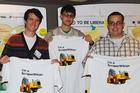 AU student Zach Allaun ’14; Max Richman, a data analyst at InterMedia; and Josh Foster ’14 at the ScraperWiki event held at the Washington Post.(Photo courtesy of SOC.)