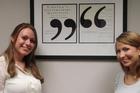 SOC Emily Rogers and Carissa Alaimo Simpson Fellows