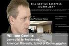 Professor Bill Gentile talks about backpack journalism.