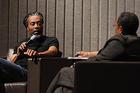 Photo: Bobby McFerrin is interviewed by CAS professor Caleen Sinnette Jennings