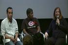 Video still from the panel discussion for The Other City.