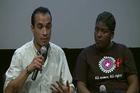 Video still from the panel discussion for The Other City.