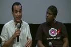 Video still from the panel discussion for The Other City.