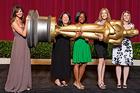 Photo: Lauren DeAngelis '08, right, won bronze at the 2009 Student Academy Awards
