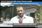 SOC graduate Shaheryar Mirza covering news in Pakistan for Express 24/7.