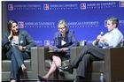Video still of American University's American Forum: Midterms and Young Voters panel.