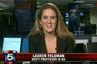 Lauren Feldman, associate professor of communication discusses political comedy with Fox 5 WTTG.