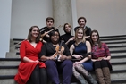 Nancy Snider and music students