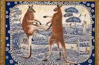 Photo: painting of Danie Mellor entitled Culture Warriors, 2008<br />
