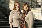 Student and Congresswoman on Capitol Hill