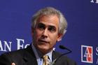 David Corn of Mother Jones Magazine speaks at an American Forum.