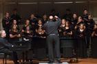AU Chamber Singers perform work celebrating poetry of Moshe Dor.