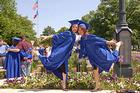 Graduating seniors having fun