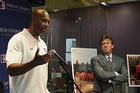 Photo: Kermit Washington kicked off his three-day "Fast for the Hungry" Sept. 11 at Mary Graydon Center.