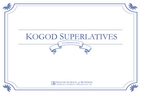 Kogod Superlatives