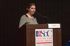 Photo: Sky Sitney of SilverDocs addresses the fifth annual conference on making your media matter.