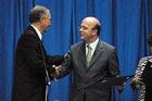 Photo: Rep. Jim McGovern (D-Mass.) receives an honorary degree from the University of Central America in El Salvador.