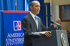Photo: President Obama speaks July 1 at SIS.