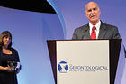 Provost Scott Bass at the Gerontological Society of America’s meeting in Boston.