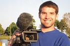 Steve Erdman films aboard the Skipjack. Erdman's film was one of four included in the Emmy-winning production Ecoviews: Life on the Bay.