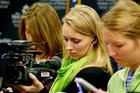 American University students in New Hampshire covering the primary