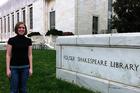 Taylor Roosevelt at the Folger Shakespeare Library.