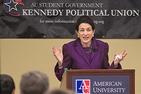 Olympia Snowe at American University. 