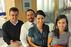 Cooper Allen, SOC/MA '09; Will Cummings, SOC/MA '10 ; Lindsey Anderson; and Kristin McGrath, SOC/MA '10