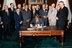 John F. Kennedy signs the limited nuclear test ban treaty