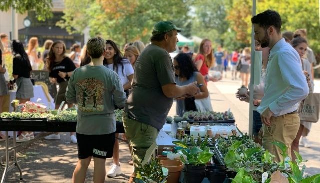 AU on-campus farmers market