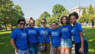 Group of Students before 2017 Commencement