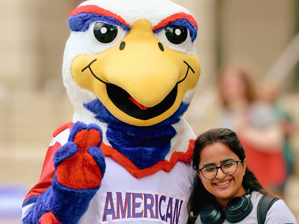 Clawed Z. Eagle with Student