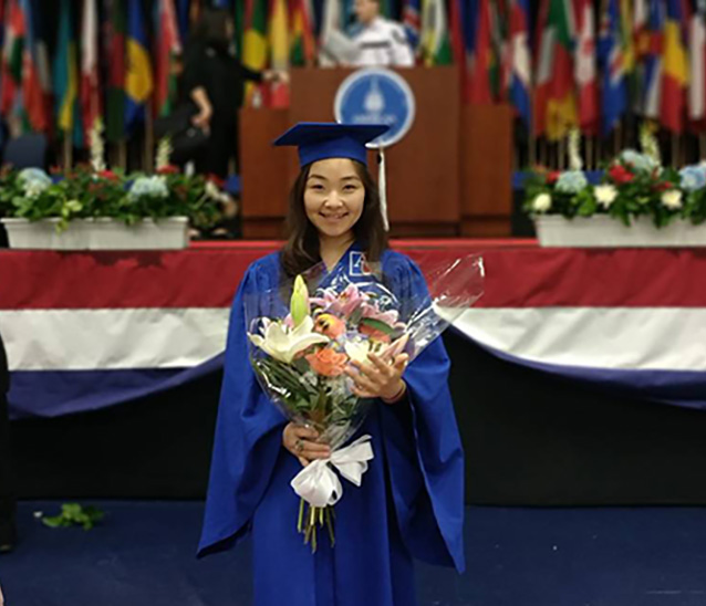 Nargiza at Graduation