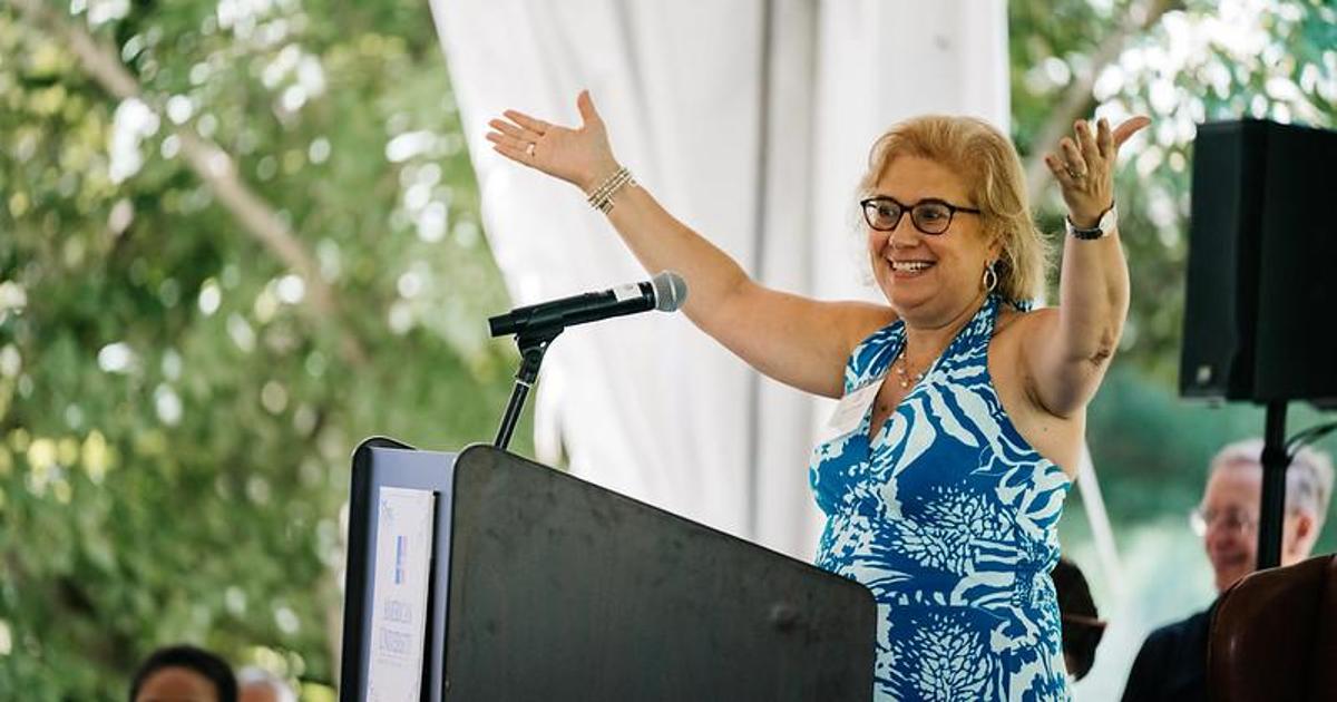 Patty Caballero speaks at Airlie Brunch.