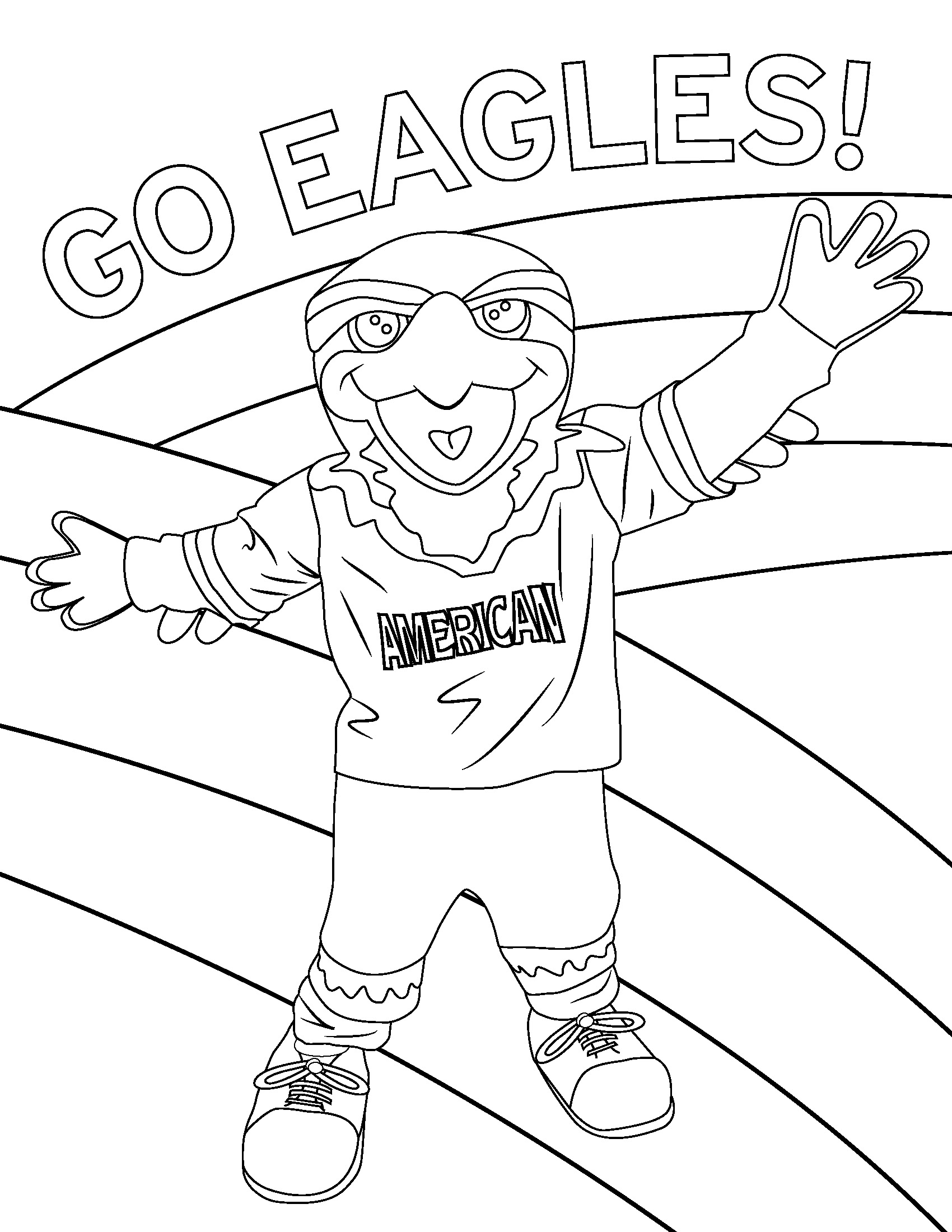 college mascot coloring pages