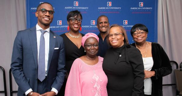 CBCF honorees pose for a photo at the 11th annual Ebony Eagles of Excellence reception.